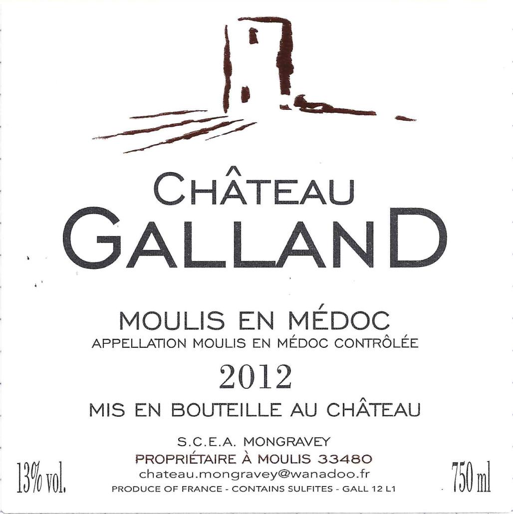 Chateau Galland - Etiquette 2012