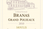 Château Branas Grand Poujeaux - Etiquette Millésime 2010