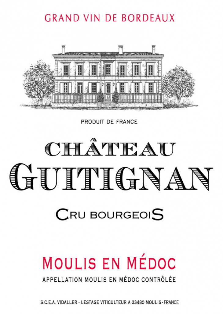 Chateau Guitignan - Etiquette BIS
