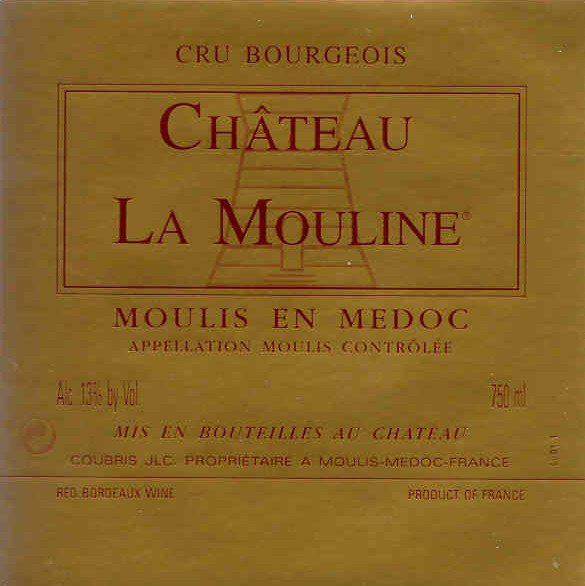 Château La Mouline - Etiquette