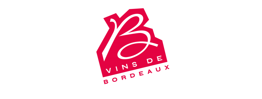 Logo B Vins de Bordeaux 2024 - Rouge et Noir